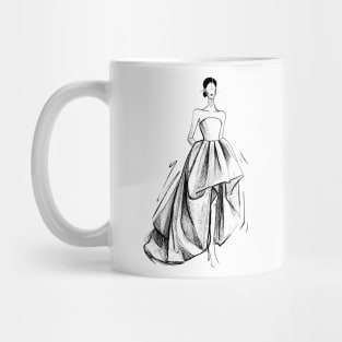 dress art graphic Mug